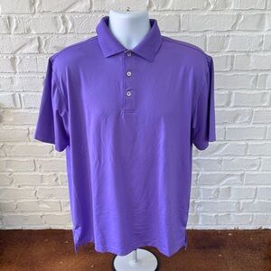 Peter Millar Purple Short-Sleeve Polo